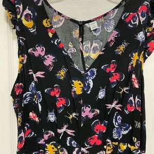 OLD NAVY insect colorful print jumpsuit